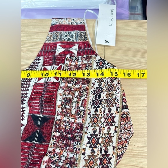 NWT Anthropologie Bishop + Young Desert Boho Print Halter Romper Multicolor Sz S - Picture 11 of 11